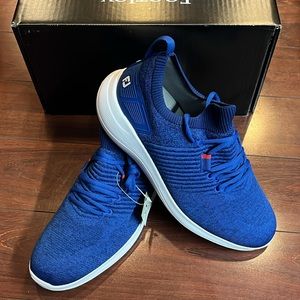 FootJoy Flex XP Golf Shoes Spikeless Mens 10 Blue 56268 Slip-On New With Box